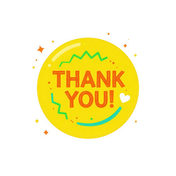 Thank You Message Graphic with Appreciation Text Design Isolated on Transparent Background