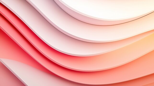Abstract dimensional background with layered shapes digital art contemporary design soft color palette