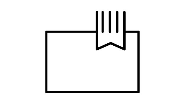 Minimalist Vector Illustration of a Credit Card with a Receipt for a Billing System. Clean Line Art Icon Representing Financial Transactions, Payments, and Invoicing in a Simple Modern Style.