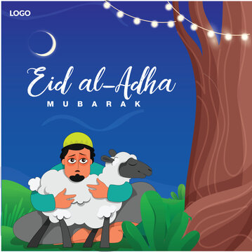Qurbani Eid Mubarak Post Banner