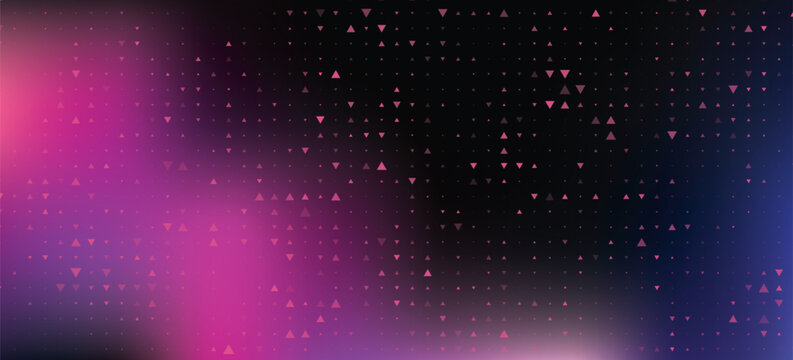 Light Purple, Pink vector layout with cosmic stars. Space stars on blurred abstract background with gradient. Smart design for your business advert.