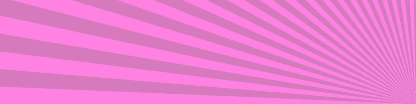 Geometrical burst stripe background - abstract vector graphic design from pink rays