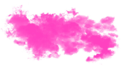 Fototapeta premium Bright Pink Neon Smoke Overlay PNG with Transparent Background
