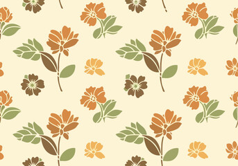 Fototapeta premium seamless floral pattern damask