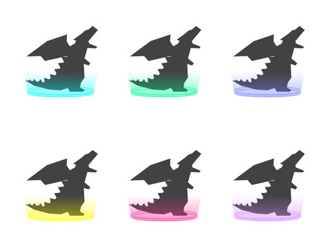 ドラゴン召喚アイコンセット