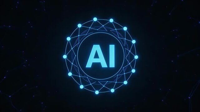 AI technology network diagram