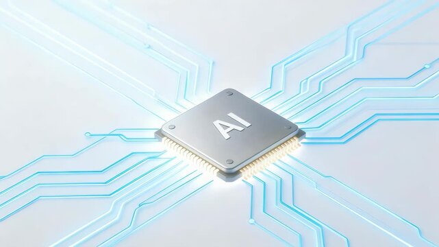 AI chip with circuit pathways