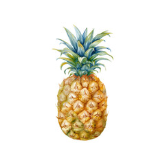 pineapple vector hand drawn illustration © Shunu