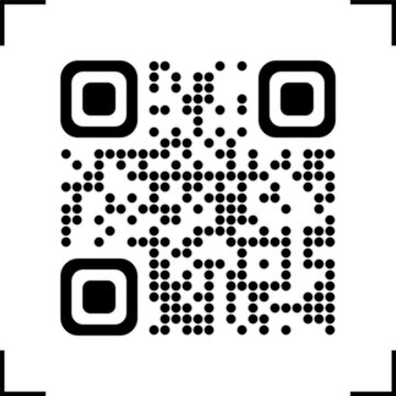 QR Code Scan Frame With Corner Marks