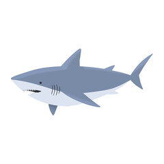 Obraz premium Illustration of a Great White Shark