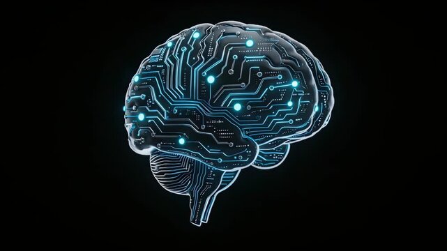 Brain with circuit patterns