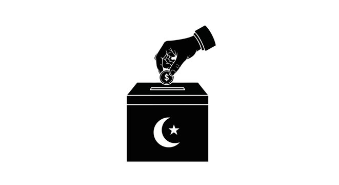 Voting, ballot box, election, democracy, Pakistan, symbol, vector icon