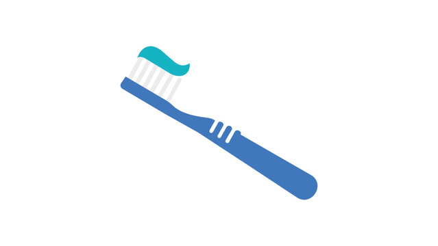 Manual toothbrush line art vector illustration for mouth health branding, minimalist hand-drawn dental hygiene tool for bathroom signage and medical clinic apps, clean monochrome graphic.