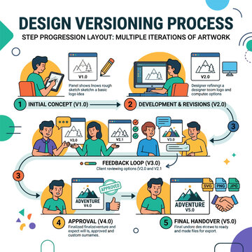 Design Versioning Process Step-by-Step Artwork Iteration and Client Review