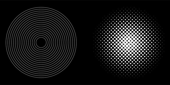 Halftone dots in circle form. round logo . vector dotted frame . design element,eps.10