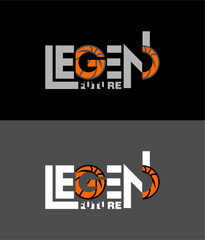 Legend Future Basketball typography design vector illustration © goank graphic