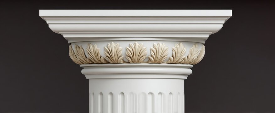 Chic painted crown molding trim in soft gray and cream for stylish home interiors