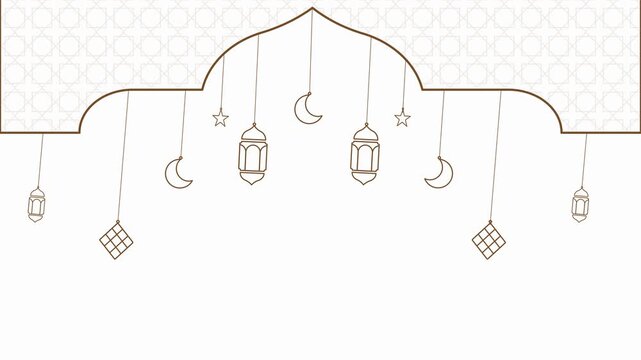 4K animation Islamic Background Ramadan, eid mubarak, eid adha 