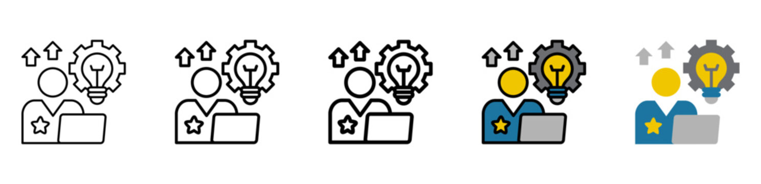 Creator Icon Collection With Different Styles And Colors