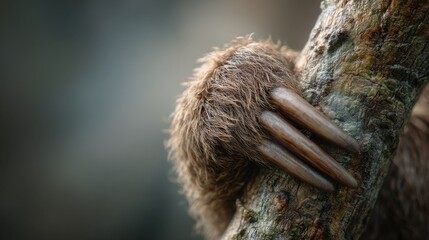 Fototapeta premium Sloth in tropical tree