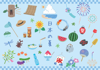 日本の夏イラストセット © fuwari