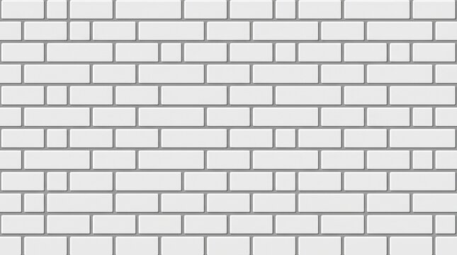 Seamless white brick wall texture background with seamless, background
