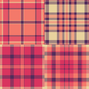 Seasonal tartan bundle for Thanksgiving marketing kits. Multiple plaid styles support cohesive campaigns. Vector files remain editable.