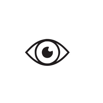 See and unsee eye icon. Eye icon for visible and invisible passwords. Hide and show password icons. Eyes open and closed