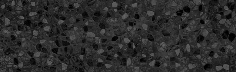 Textured pebbles background in black concrete © Vidal