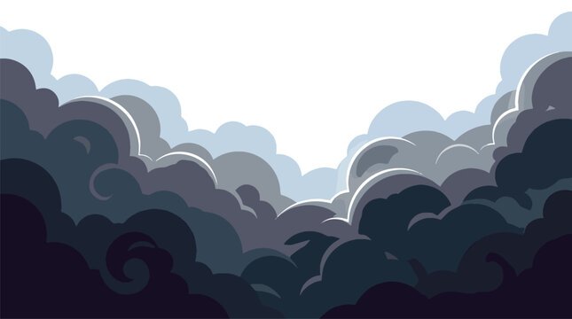 Dark wispy smoke and ethereal fog plumes filling the lower two-thirds of the frame against a black background, atmospheric mist texture for cinematic design and backgrounds