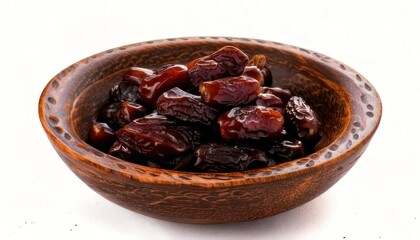 Obraz premium Bowl of Dates - A Sweet and Nutritious Treat.