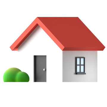 Small House 3D Icon