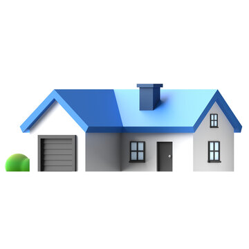 Modern House 3D Icon