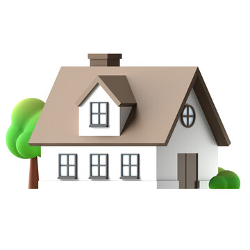 Family House 3D Icon