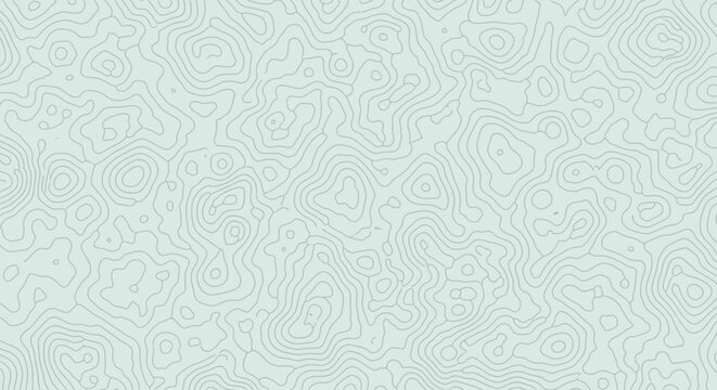 Topographic Map Background - Abstract Contour Lines Pattern