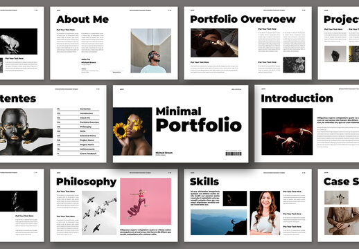 Minimal Portfolio Presentation Template Design