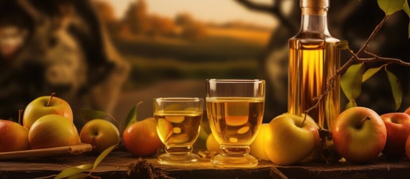 Savor the crisp and golden essence of the autumn harvest in every glass.