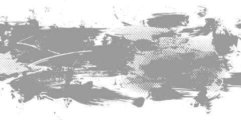 Abstract Brushstroke Texture: A visually striking abstract brushstroke texture, showcasing a symphony of artistic expressions. The texture is dominated by various shades of grey. © RANGER BYTE