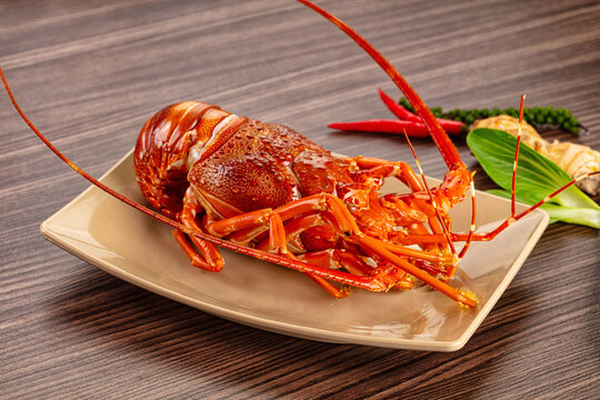 Delicous expensive Steamed omar lobster