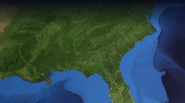Animated Flight Path Map from Dallas USA to Munich Germany