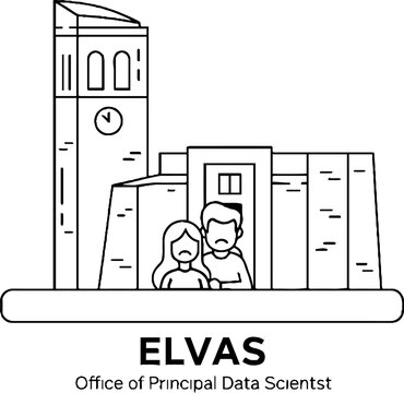 Elvas City Architecture with Sad Couple Line Art