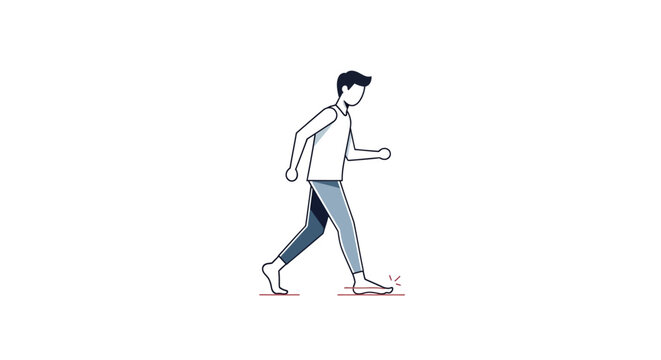 Person walking with foot pain indicating a podiatry problem