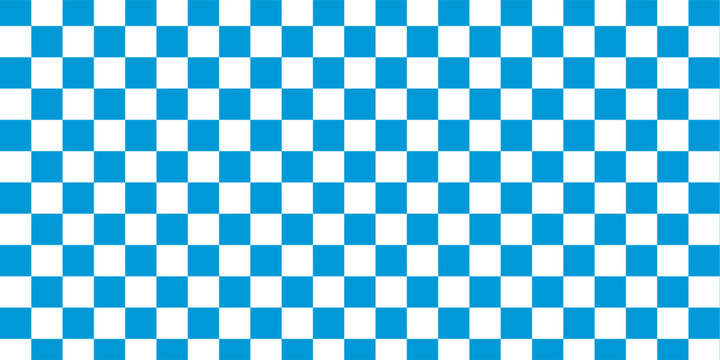 WebBavarian Blue and White Checkerboard Vector Pattern. Oktoberfest Background. Seamless Pattern Tile.