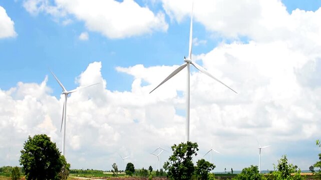 renewable energy wind turbine power plant HD