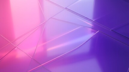 Vibrant translucent glass panels with colorful pink and violet light.