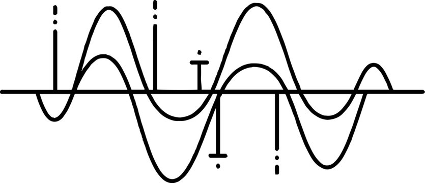 Abstract sound waves or frequency data visualization