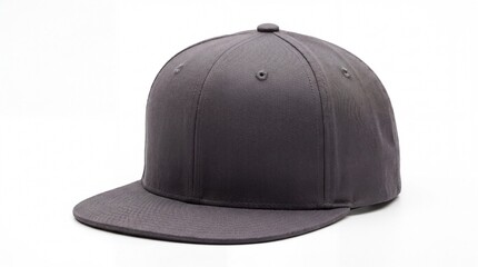 Fototapeta premium Dark Gray Baseball Cap Isolated on White Background