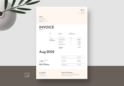 Simple Invoice Layout