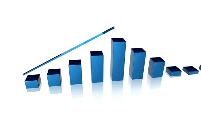 statistic finance sales infographic success price stock improvement in animaton footage HD