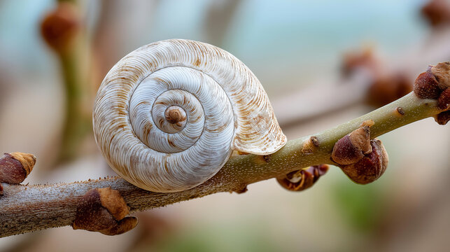 Macro close-up of a nature spiral formation showing botanical geometry in organic texture, Fibonacci nature concept, spiral pattern photography, abstract nature macro, defocused background,